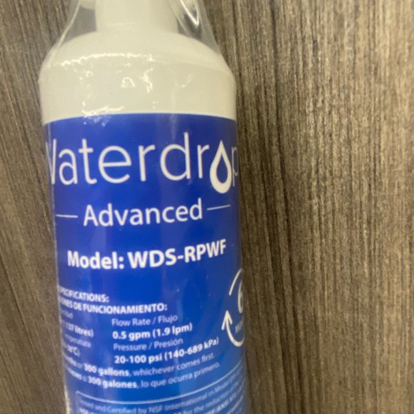 Waterdrop Advanced Refrigerator Water Filter Model WDS-RPWF for GE - Picture 2 of 3